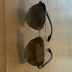 Stylish PRADA Linea Rossa Aviator Sunglasses with Gunmetal Frame